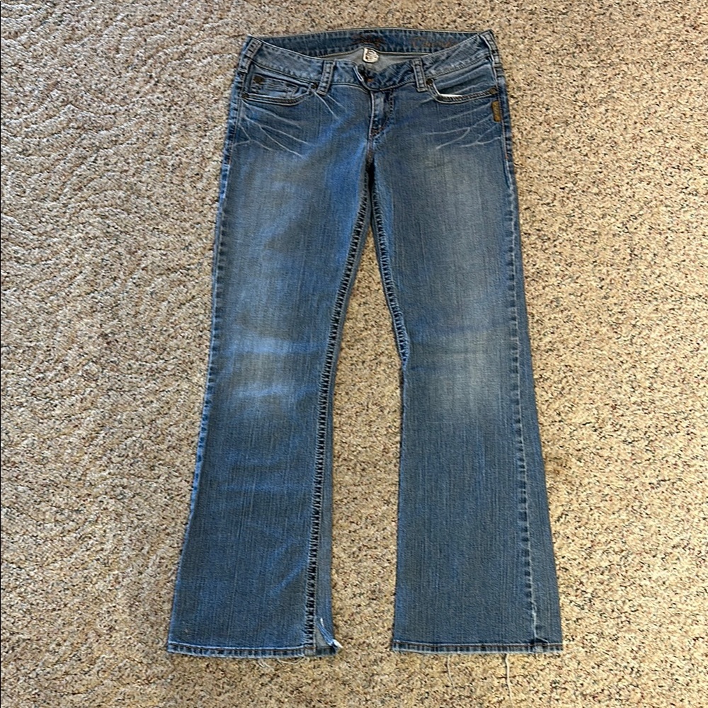 Women's SILVER Blue Jeans